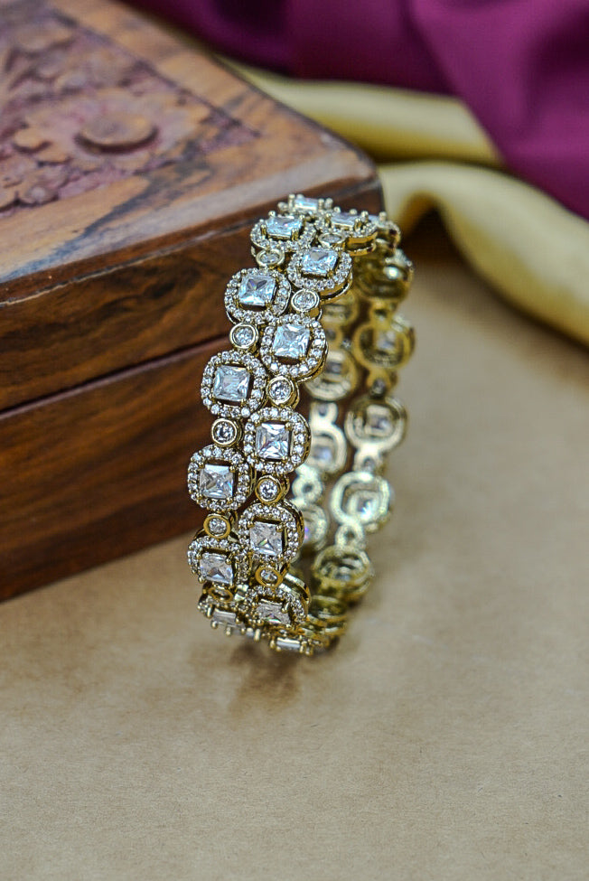 Elegant Mehandi Polish AD Kada for Weddings