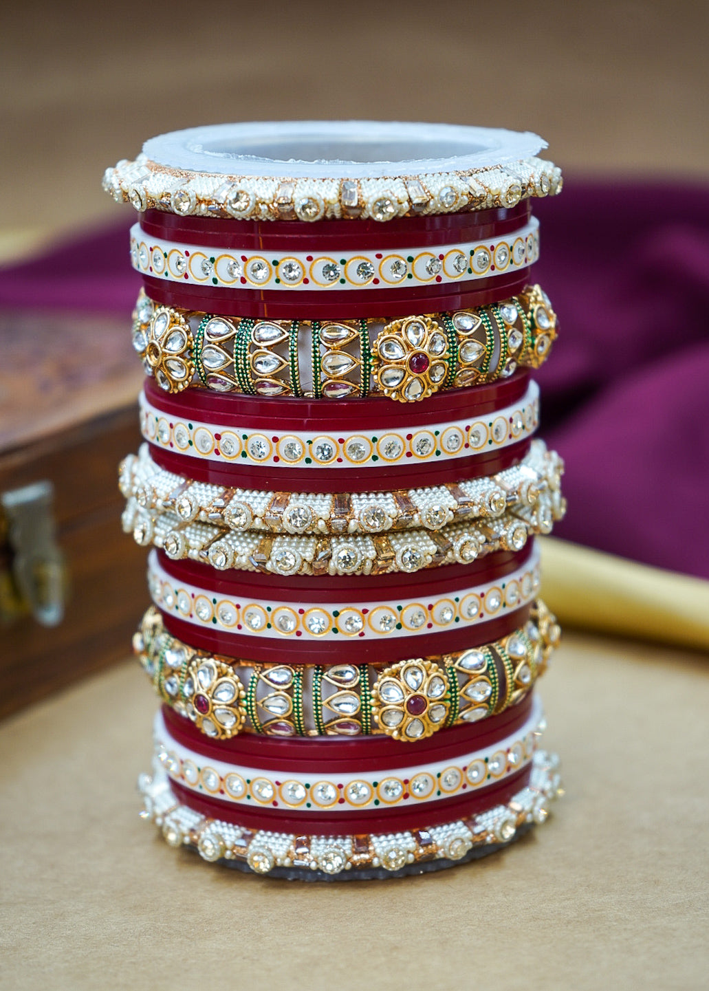 Designer Kundan Punjabi Wedding Chuda