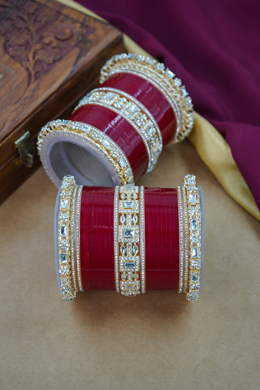 Modern Punjabi Wedding Chuda Set