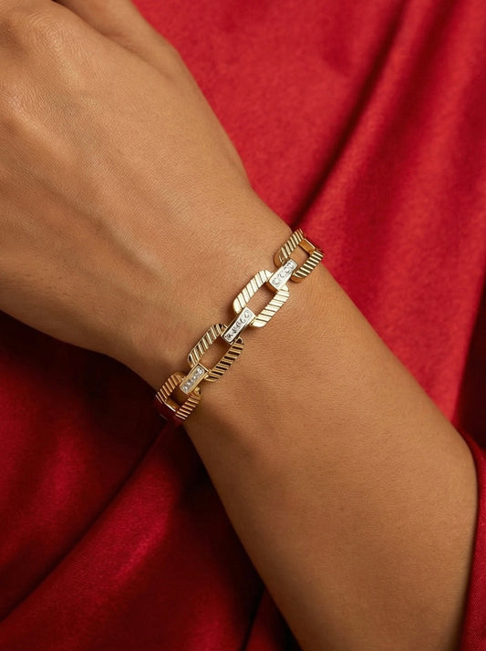 Waterproof Rose Gold Anti-Tarnish Bracelet – Perfect for Daily Wear