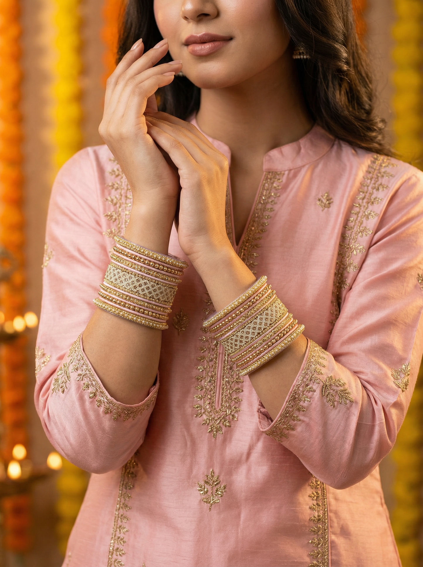 Stylish Pink Women Bangles