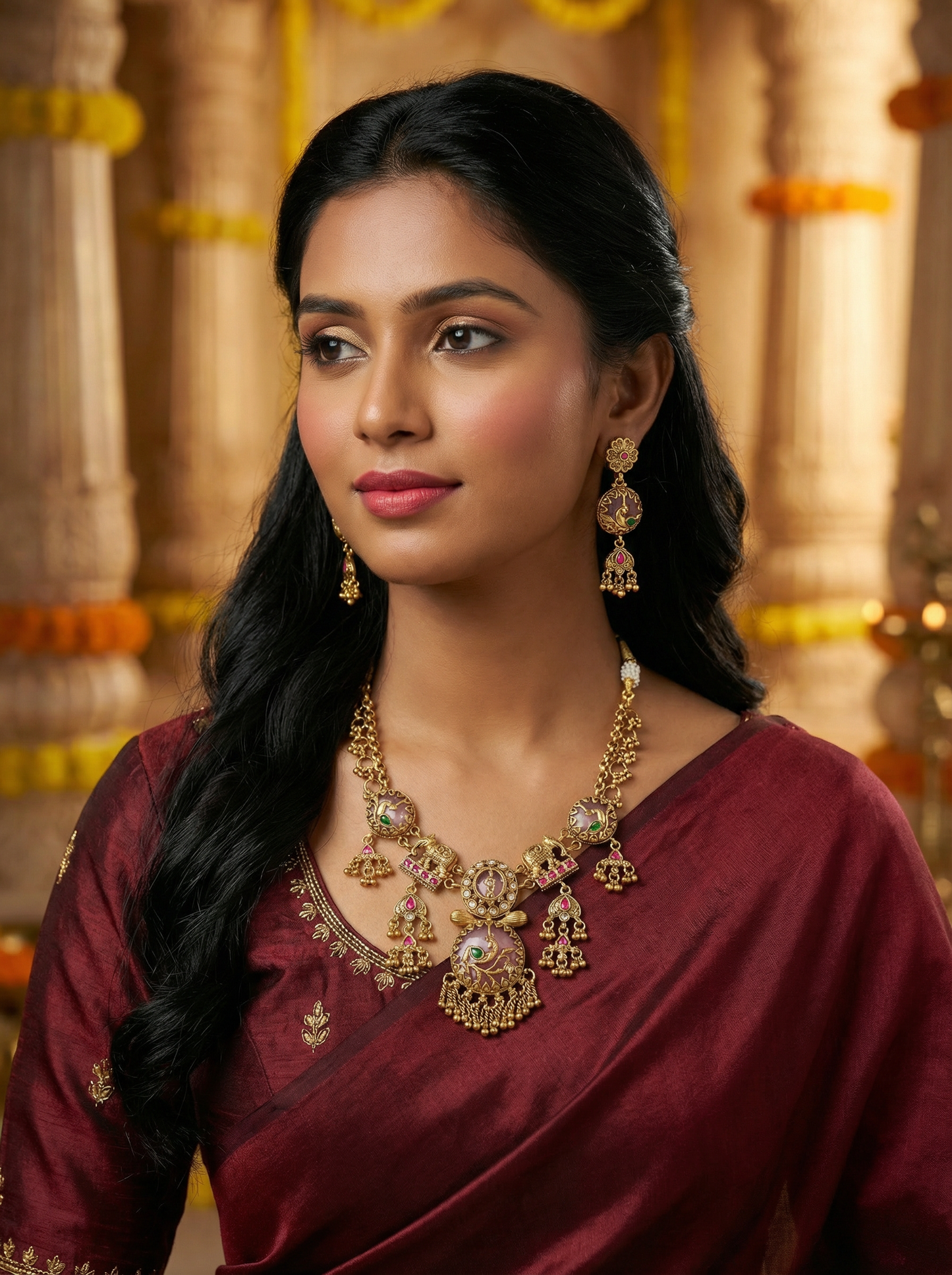 Temple Style Heritage Necklace