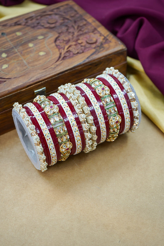 Designer Kundan Punjabi Wedding Chuda