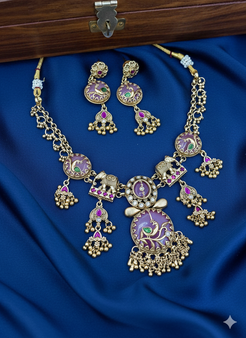 Temple Style Heritage Necklace