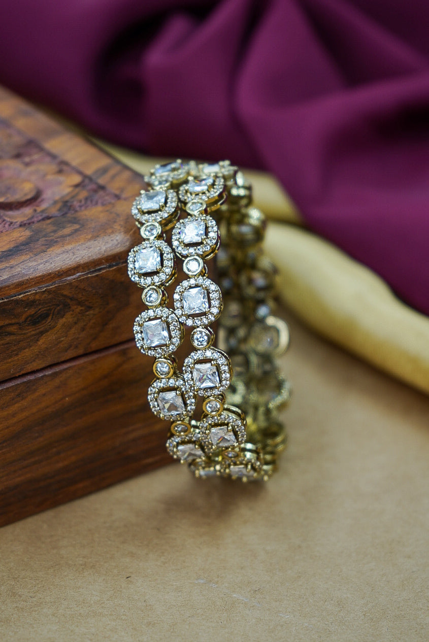 Elegant Mehandi Polish AD Kada for Weddings