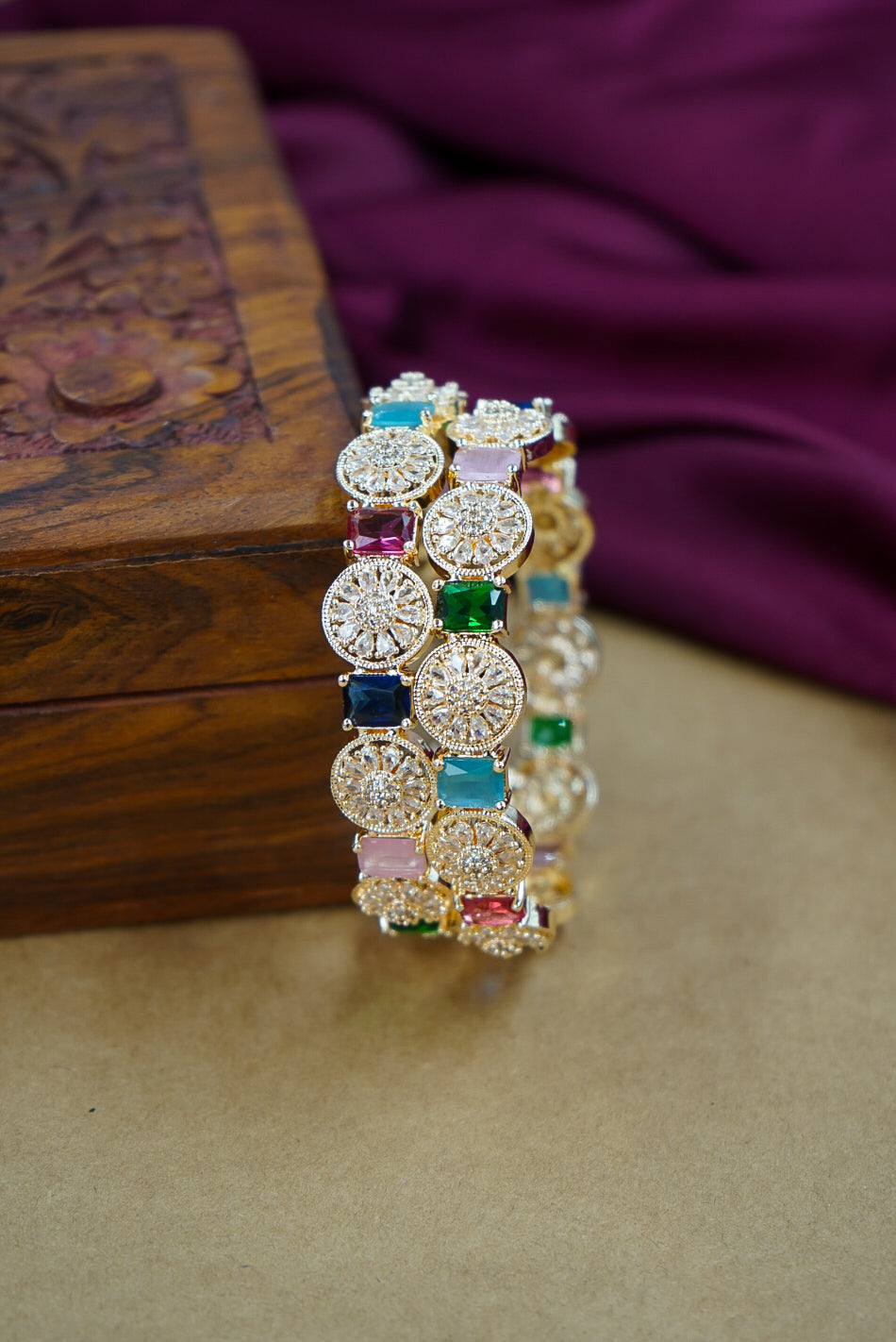 Multy Premium AD Bangles for Women