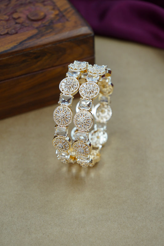 Gold Premium AD Bangles for Women