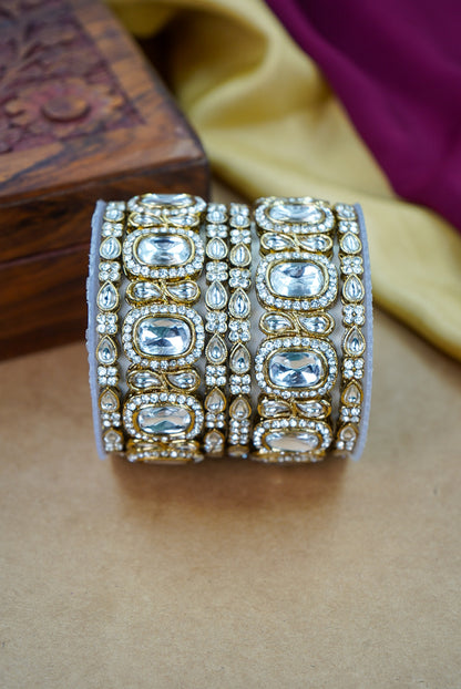 Traditional Kundan Antique Bangles Collection
