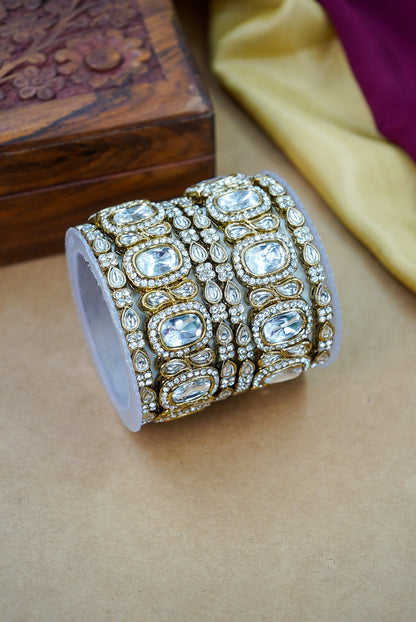 Traditional Kundan Antique Bangles Collection