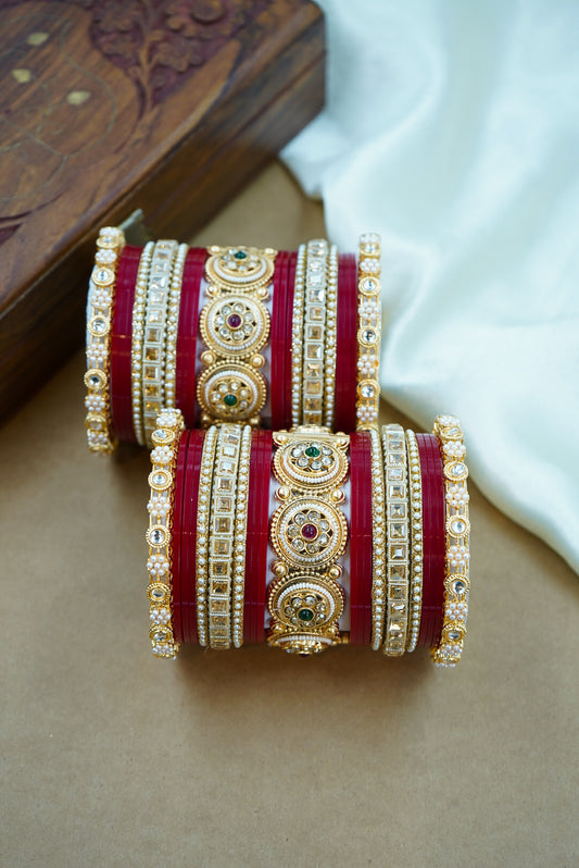 Traditional Heritage Punjabi Chooda with Kada