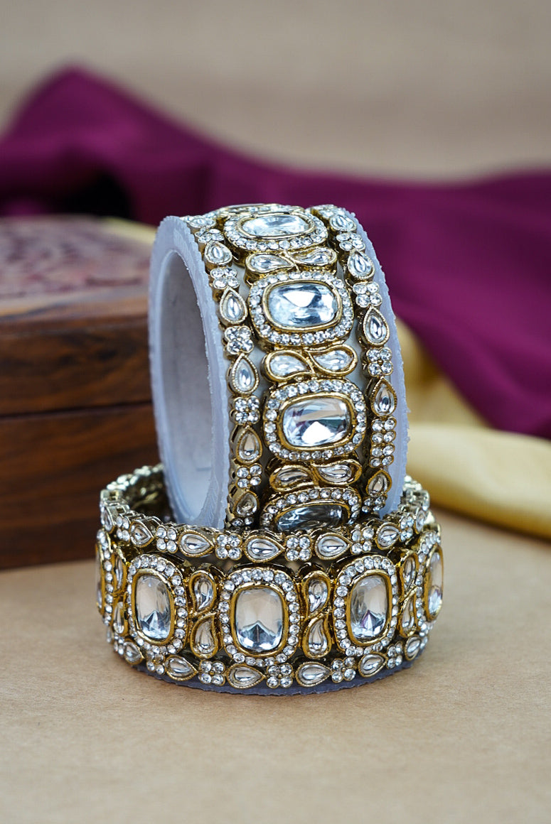 Traditional Kundan Antique Bangles Collection
