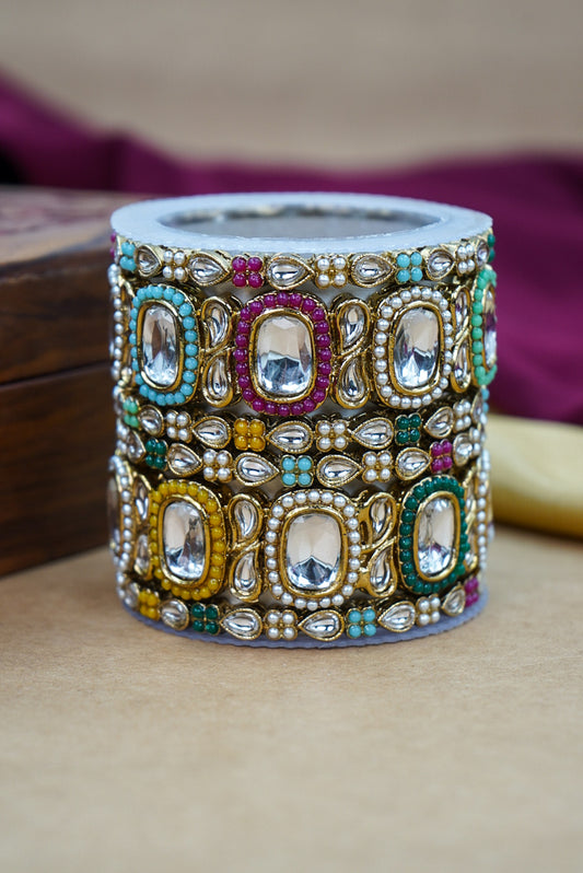 Traditional Multy Kundan Antique Bangles Collection