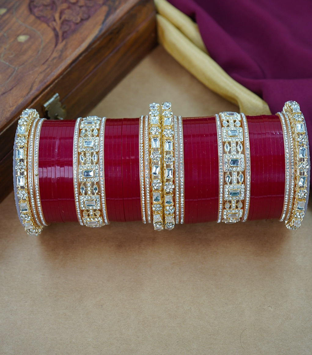 Modern Punjabi Wedding Chuda Set