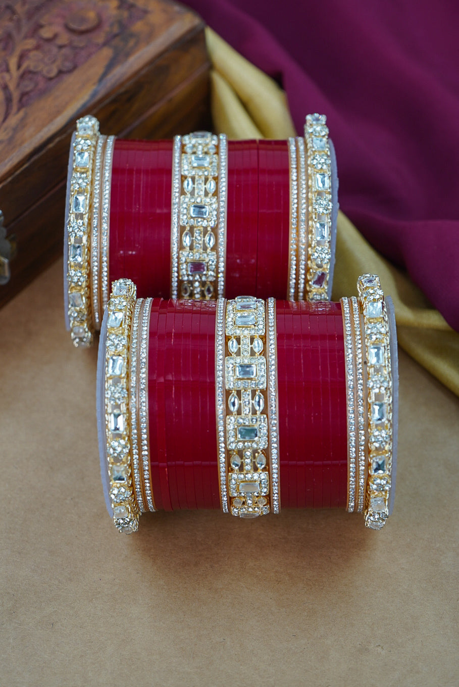 Modern Punjabi Wedding Chuda Set